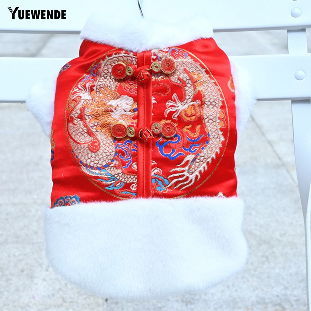 Bộ Đồ Phong Cách Trung Hoa Co Giãn Thoải Mái Cho Thú Cưng