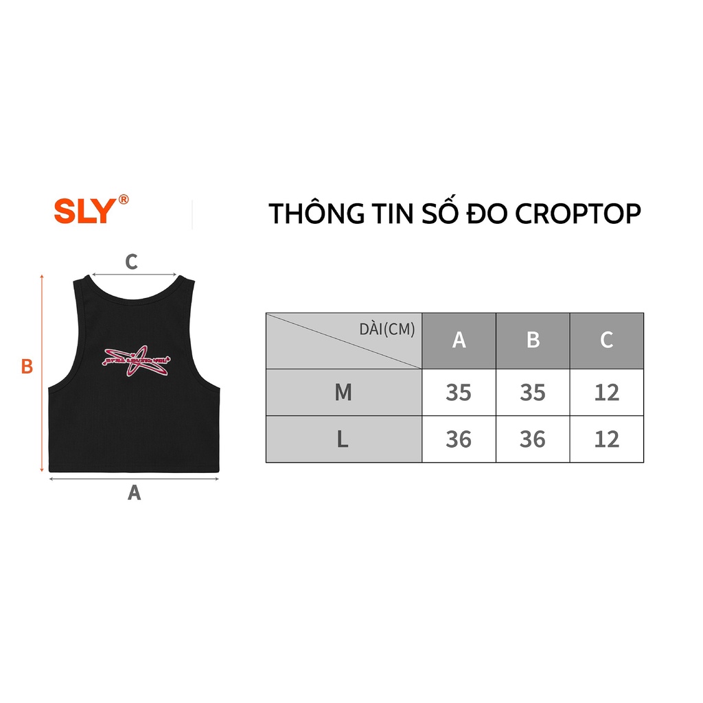 Áo Croptop SLY Satellite Đen