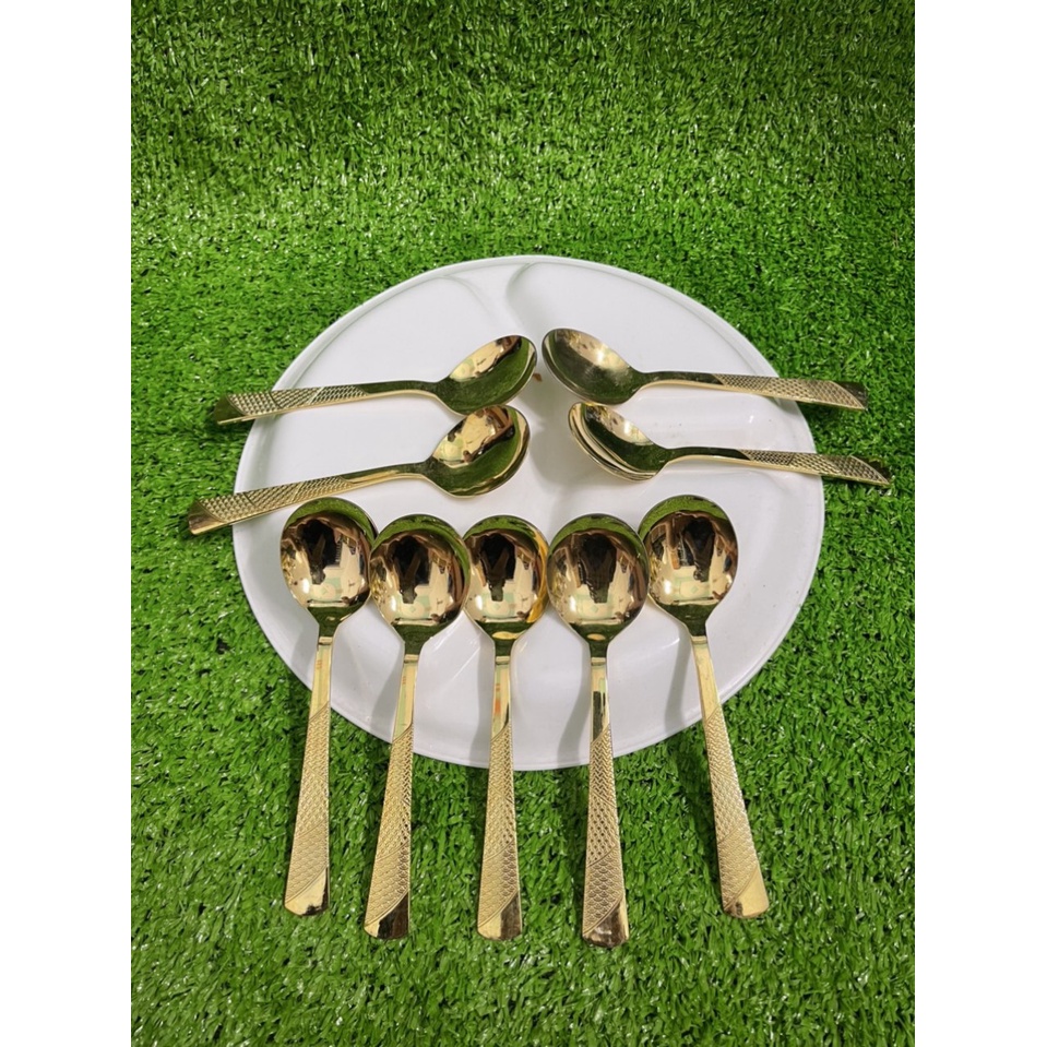 Muỗng mạ vàng Japan độ mới 95%