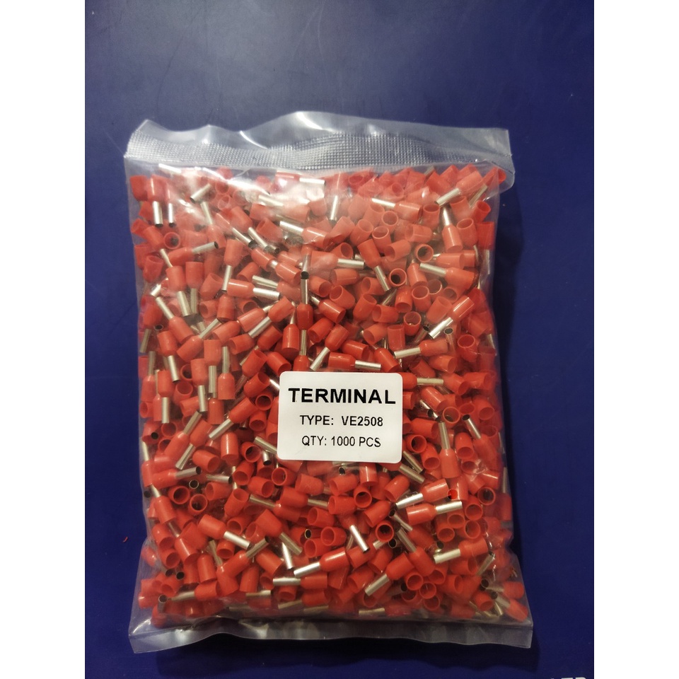 Đầu cos kim rỗng - cos PIN đấu dây điện  Đầu cos pin rỗng VE dùng cho dây điện từ 0.5mm2 - 16mm2