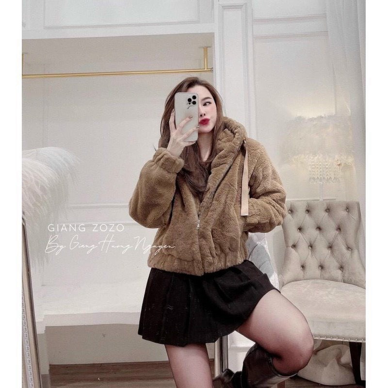 Áo khoác nữ/ Áo khoác lông cừu mềm mượt hàng xuất dư rất bền và ấm