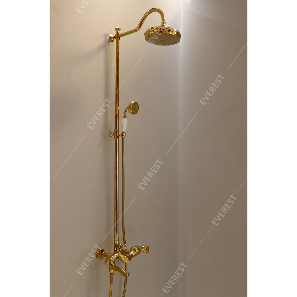 Sen cây đứng tắm đồng mạ vàng cao cấp chính hãng EVEREST EV-MV05