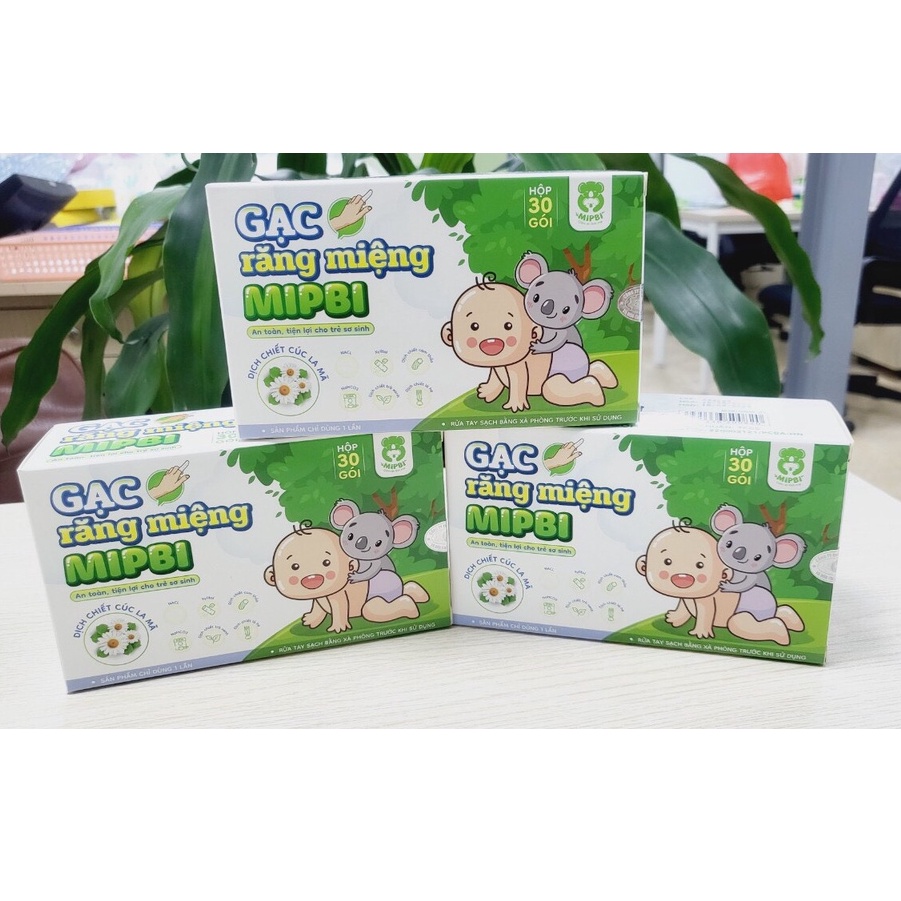 Gạc răng miệng Mipbi hộp 30 gói