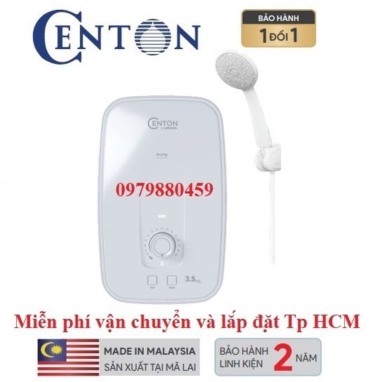 Máy nước nóng trực tiếp CENTON Presto Turbo, Plus, Lite, nhấp khẩu Malaysia