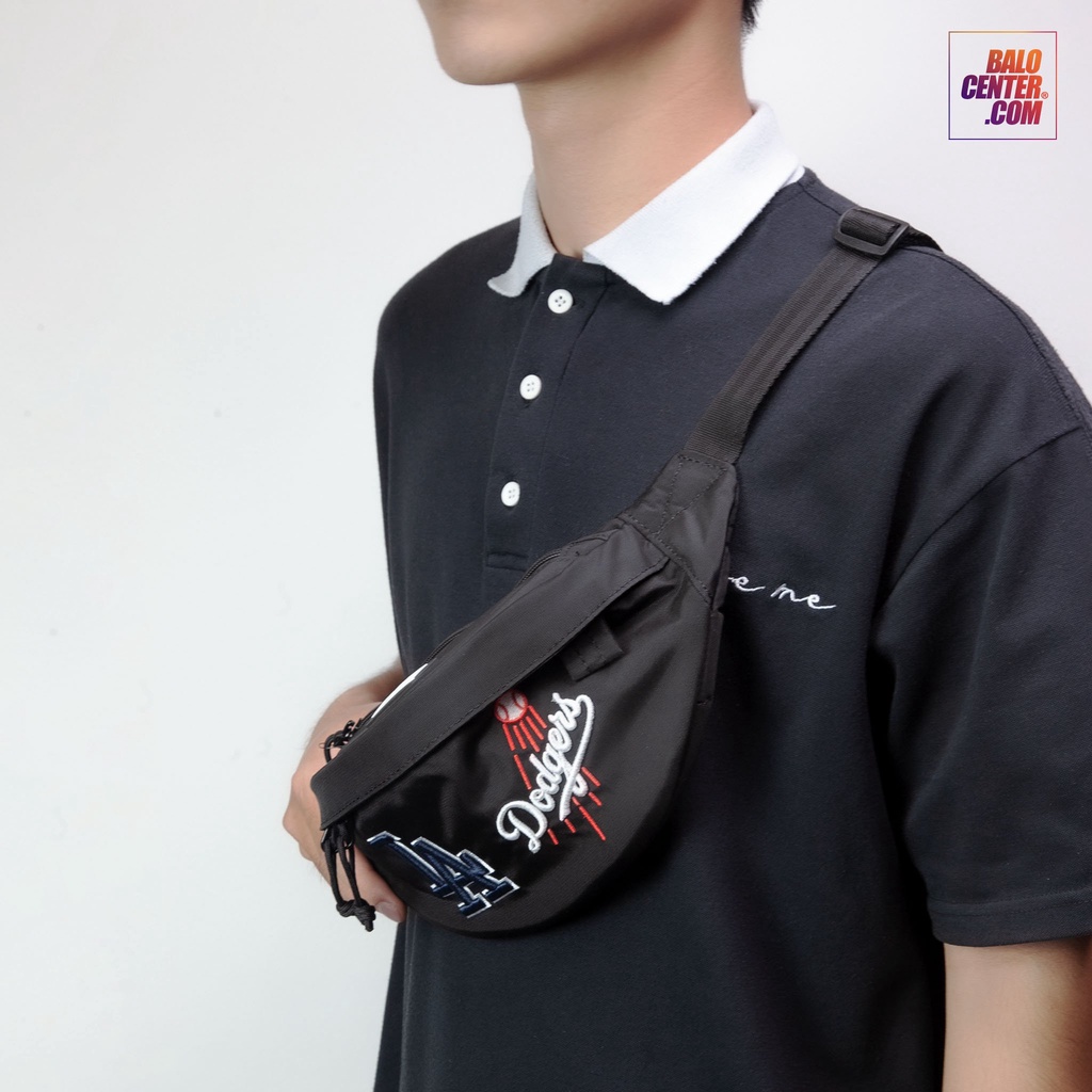 Túi Đeo Chéo Nam Nữ, Túi Đeo Ngực Thời Trang New Era x MLB Waist Bag Họa Tiết Thêu Cao Cấp, Đựng Phụ Kiện Điện Thoại