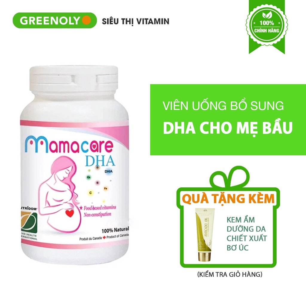 DHA Cho Bà Bầu Vitamin Tổng Hợp Mama Care David Health Mẹ Bầu Hộp 30 và 60 Viên