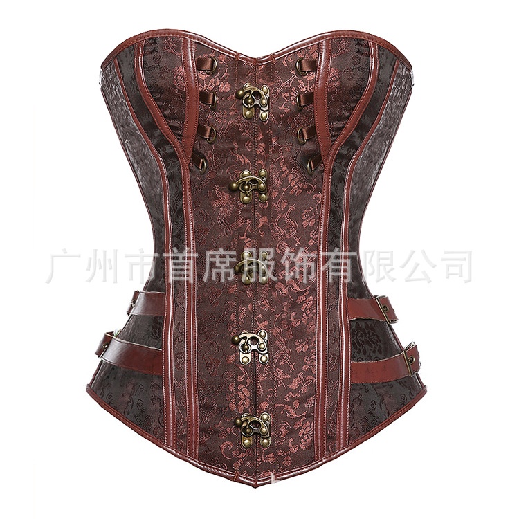 Áo Nịt Ngực corset Phong Cách Retro Âu Mỹ Size Lớn Hỗ Trợ Định Hình Vòng Eo