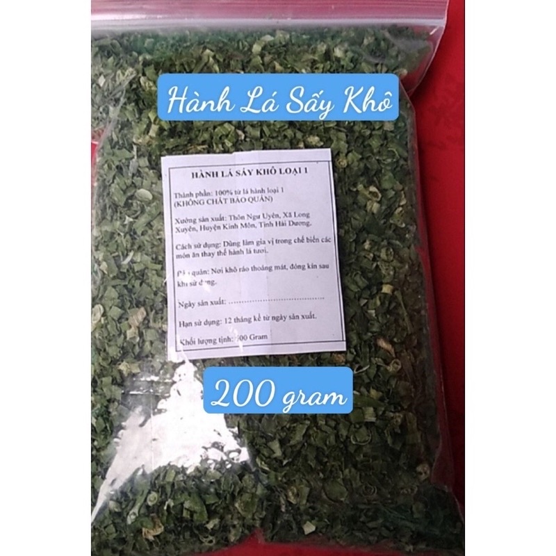 SỈ - 1 TẠ  - HÀNH LÁ XANH SẤY KHÔ