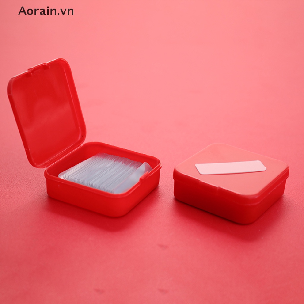 Bộ 60 Băng Keo Hai Mặt Hình Vuông Siêu Dính Trong Suốt Chống Thấm Nước Không Để Lại Dấu Vết