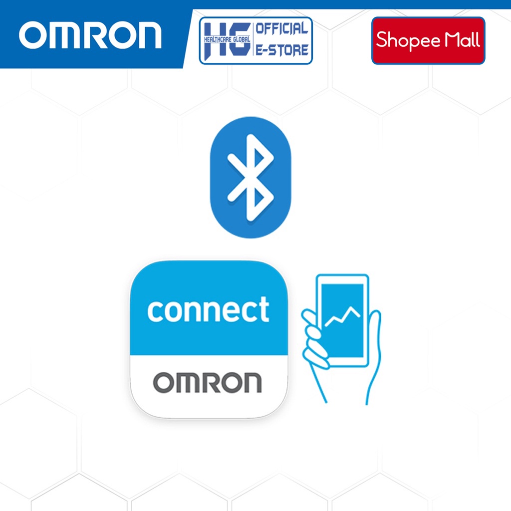 Máy đo huyết áp bắp tay tự động OMRON HEM-7142T1 | Kết nối Bluetooth với điện thoại thông minh
