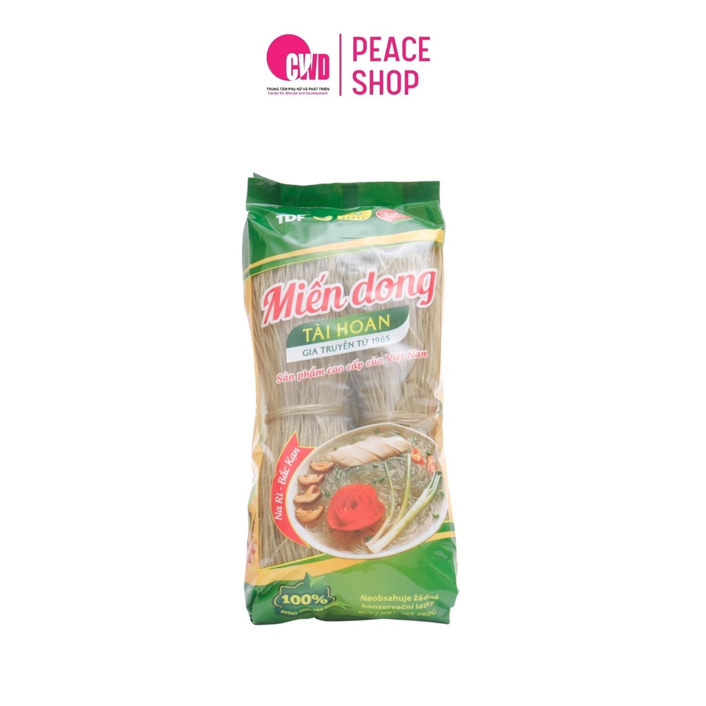 Miến dong Tài Hoan sợi dai ngon nguyên chất phân phối bởi Peace Shop