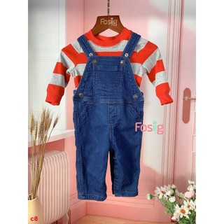 [3m-6m] Set Yếm Bé Trai Cter - Xanh Jean Nhạt C8A
