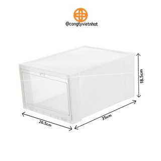Hộp đựng giầy nhựa trong size lớn Việt Nhật