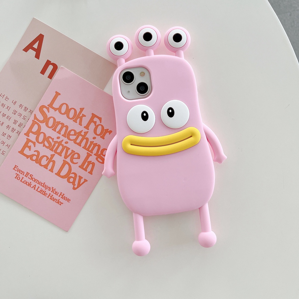 Ốp Điện Thoại Hình Cậu Bé Xúc Xích Ba Mắt Cho Iphone 14 13pro Max11 Pro Max Xs Max X 12 Pro Max