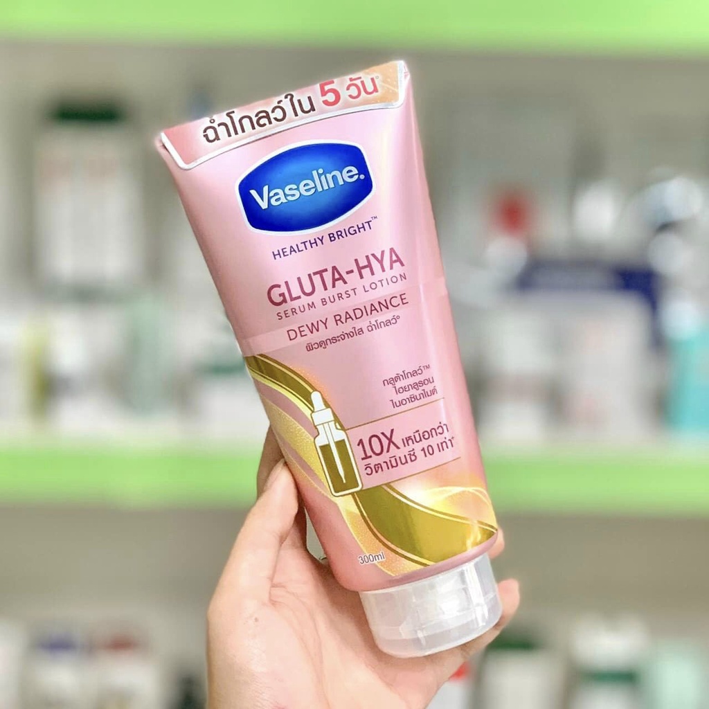 Vaseline Healthy Bright - Dưỡng Thể Trắng Da, Dưỡng Ẩm 10X Thái Lan