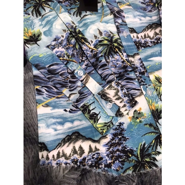 Áo sơ mi sain hawaii cao cấp