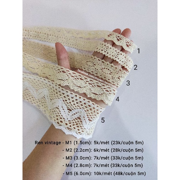 Dây ren vintage (Cuộn 5m)