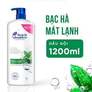 Dầu gội head&shoulders chai 1200ml bạc hà