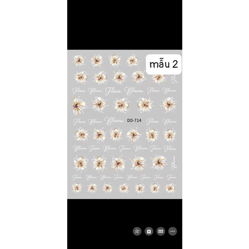 Sticker hoa lụa 3d siêu hót