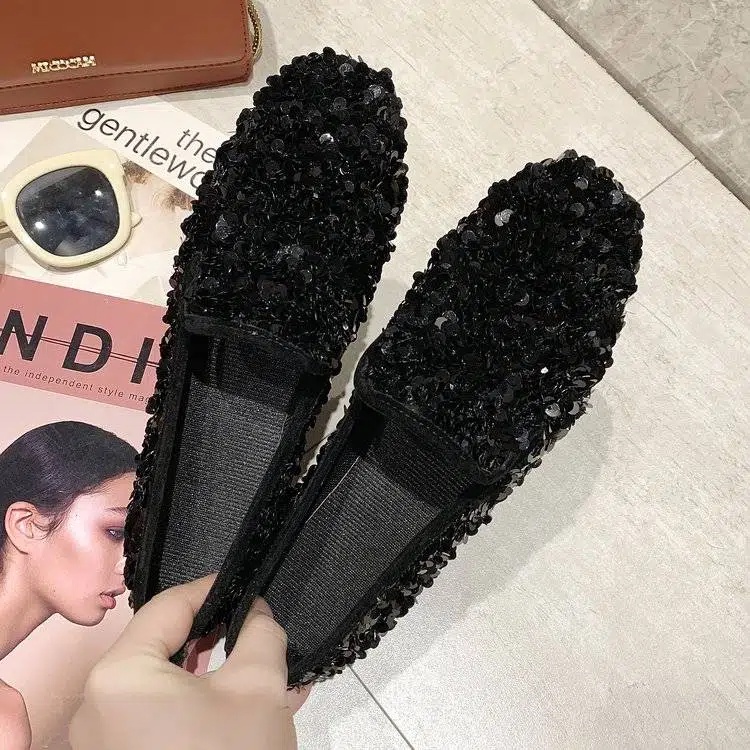 Giày Lười Đế Bằng Thiết Kế Dễ Thương Cho Nữ Sinh