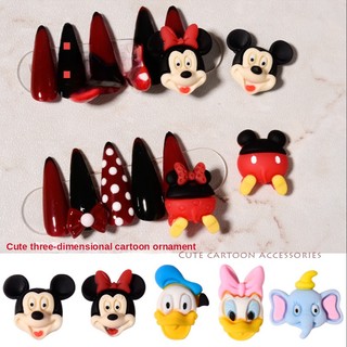2 cái donald duck nail art / mickey nail art / 3d cartoon nail art