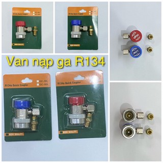 Van nạp gas ô tô có đầu nối nhanh R134 Cao áp - Hạ áp (chọn đúng loại khi đặt hàng)