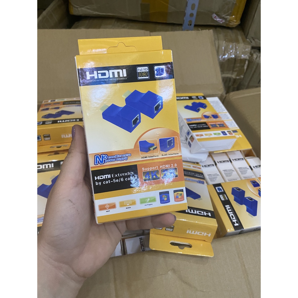 Bộ khuếch đại HDMI qua RJ45  kéo dài 30m