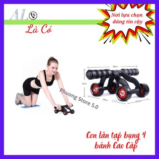 Con lăn tập cơ bụng 4 bánh cao cấp, Cơ bụng săn chắt