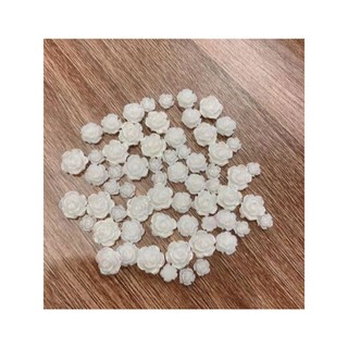 Charm làm nail, hoa hồng charm hoa hồng nail gắn móng mix ngọc