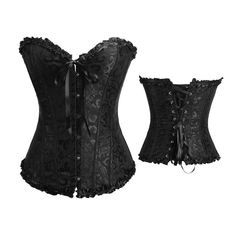 Áo corset Ren Hoa Xuyên Thấu Gợi Cảm Hóa Trang halloween Màu Đỏ Đen Xanh Lá Hồng