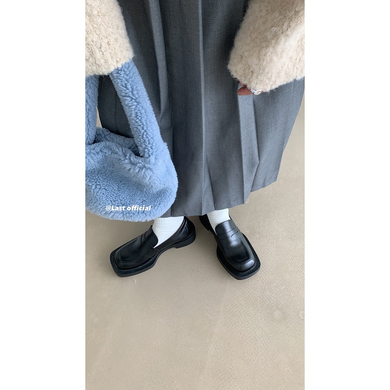 Giày da đế dày phong cách Anh Quốc thời trang xuân hè dành cho nữ