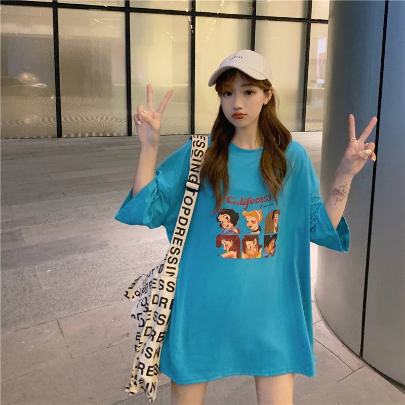 NRVP Áo Thun Unisex Mùa Hè Dáng Suông Tay Cộc Phong Cách Hàn Quốc Cho Nam Nữ