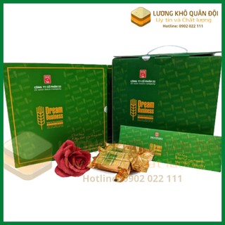 1 thùng lương khô cao cấp dream business, lương khô quân đội cao cấp