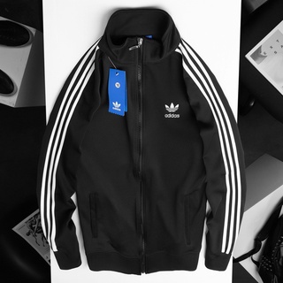 Áo Khoác thể thao nữ, nam áo thu đông chất nỉ Phối 3 Sọc Tay LOGO Adidas Thêu Ngực | BigBuy360 - bigbuy360.vn