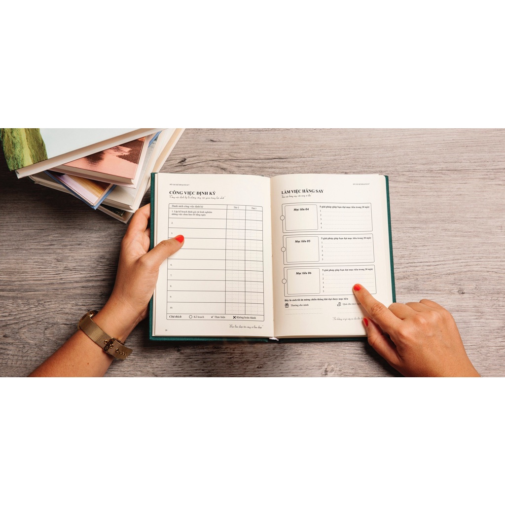 Sách - Sổ tay Kế Hoạch 24/7- Bìa da sang trọng-Xây dựng thói quen lập kế hoạch, vượt qua trì hoãn và chinh phục mục tiêu