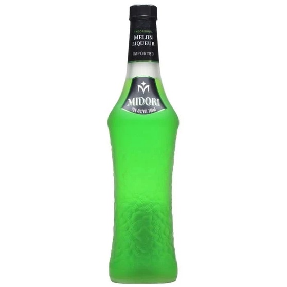 Vỏ chai đựng rượu ngoại thủy tinh MIDORI sản xuất tại MĨ