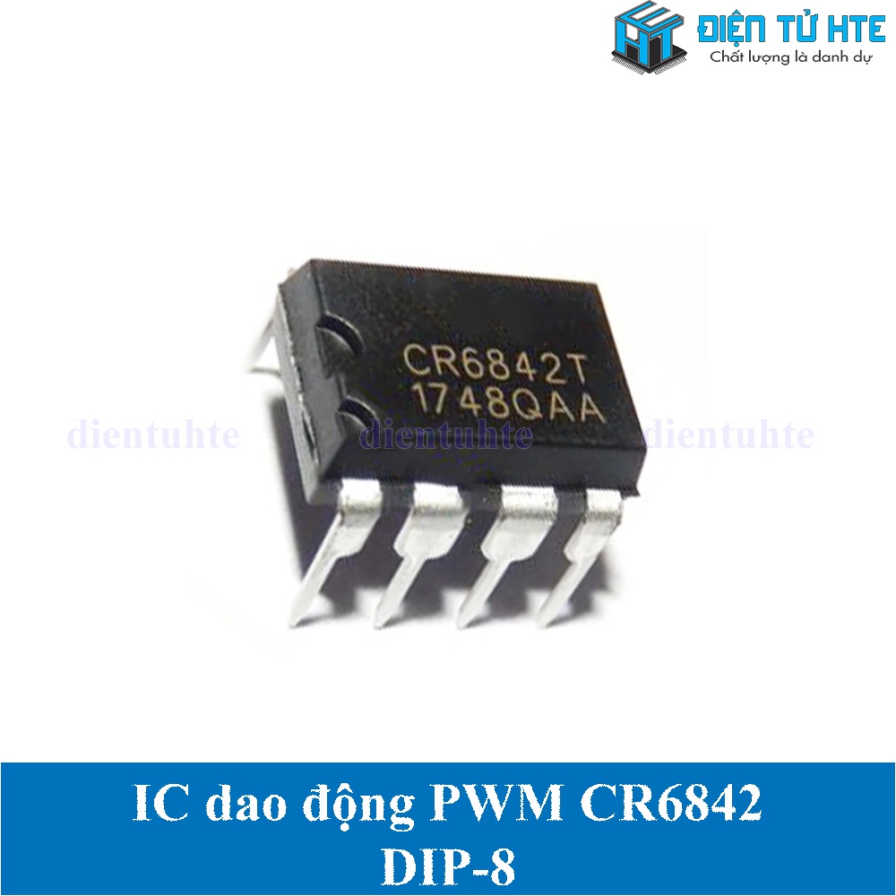 IC dao động điều khiển nguồn xung PWM CR6842 CR6842T chân cắm DIP-8