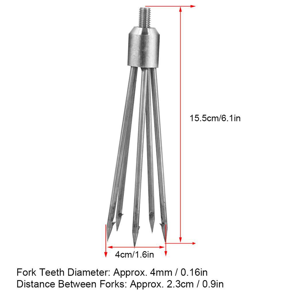 Nĩa Ăn Cá 5 Nấc Bằng Thép Không Gỉ