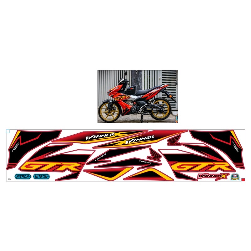 Tem rời WINNER X GTR ( có đổi màu theo yêu cầu khách hàng )
