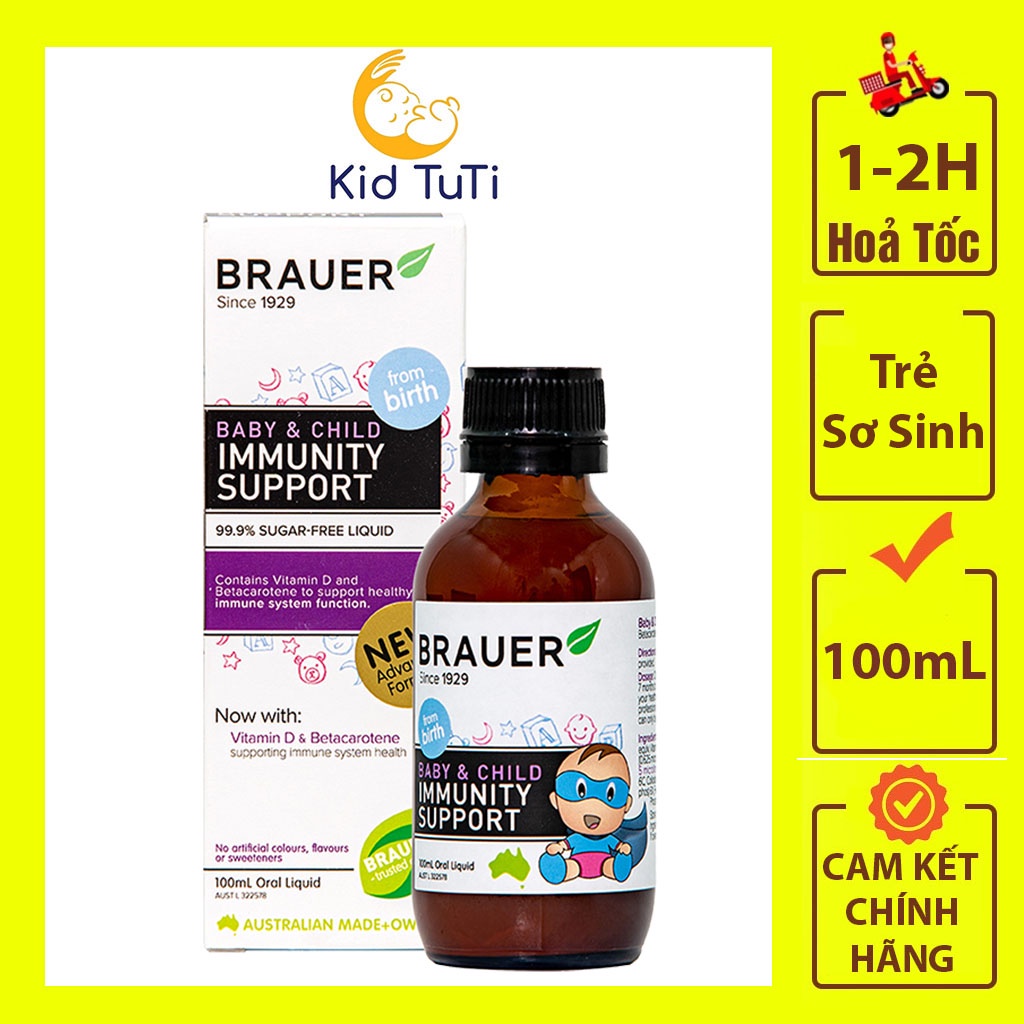 Siro Tăng Đề Kháng Brauer Immunity 100 Ml ( Date tháng 9/2024)