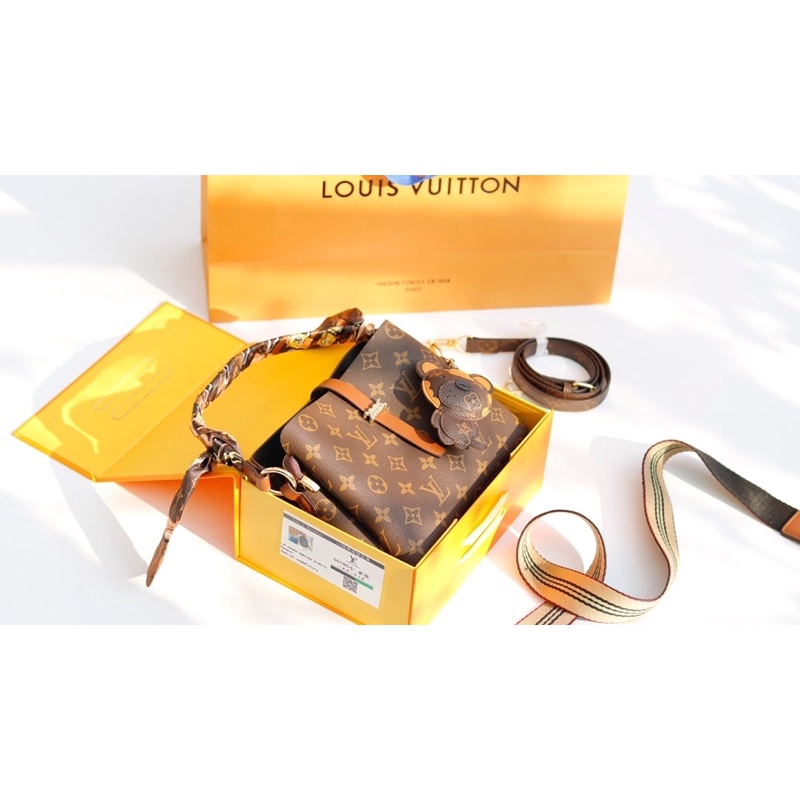 Túi xách LV fullbox kèm phụ kiện bản 2 dây đeo