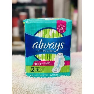 | size 2 - 42 miếng | Băng vệ sinh Always Ultra Thin.
