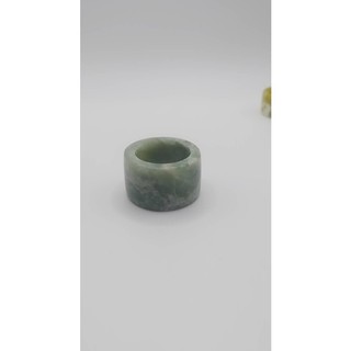 Nhẫn đá serpentine bản cao