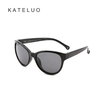 Kính mát KATELUO 8197 gọng vuông phân cực chống tia UV400 phong cách vintage sành điệu cho bé