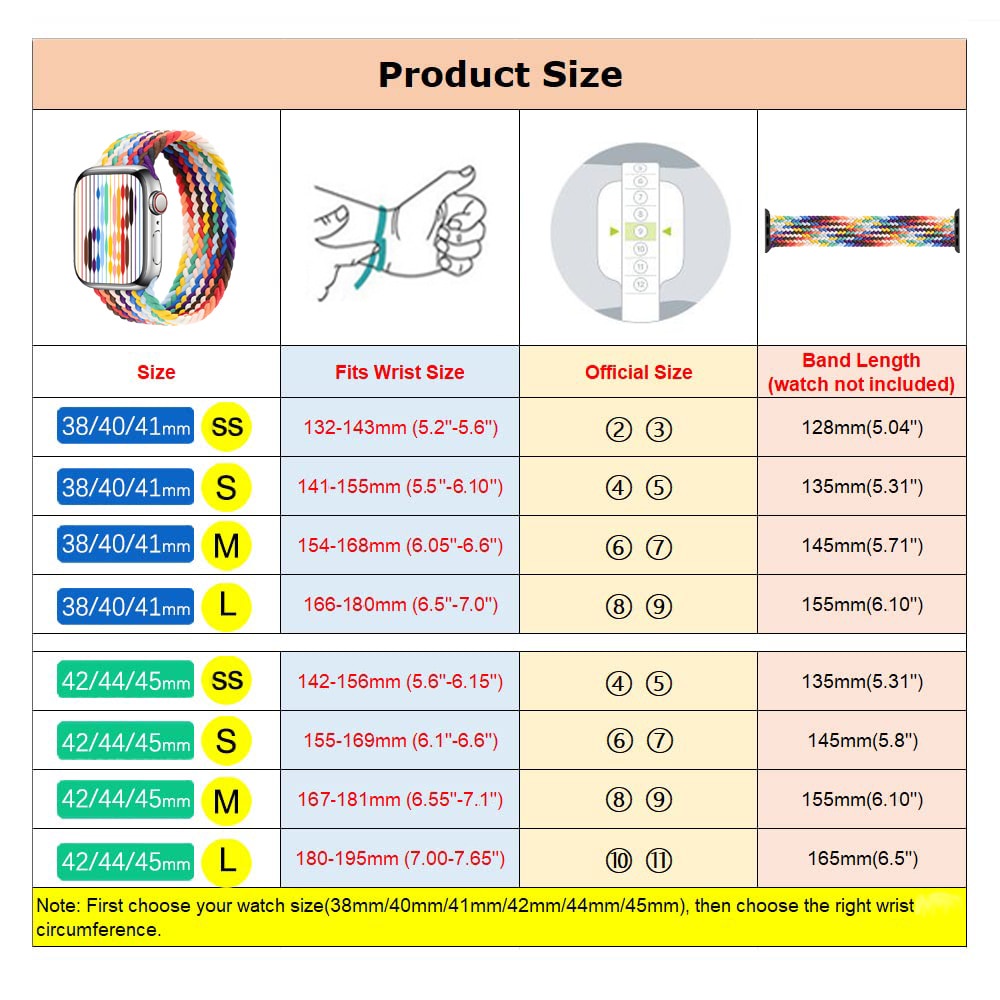 Dây Đeo Nylon Co Giãn Màu Cầu Vồng Cho Đồng Hồ Thông Minh apple watch 45mm 44mm 49mm 38mm 40mm 41mm 42mm 7 8 se 6 Ultra 5 4 3