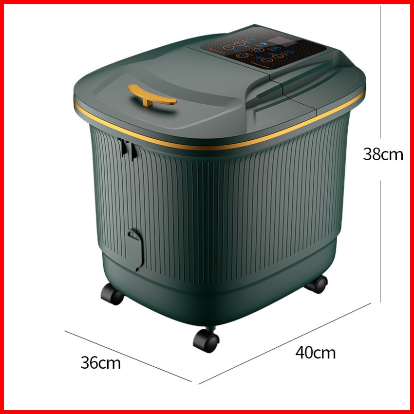 Bồn ngâm chân massage tự động làm nóng nước có chống giật Misubao Hàn Quốc, Máy ngâm chân massage có sục khí chính hãng