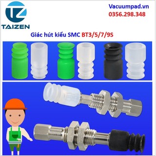 Giác hút, đầu hút chân không khí nén bt-3/5/7/9/10/15s 3 lớp