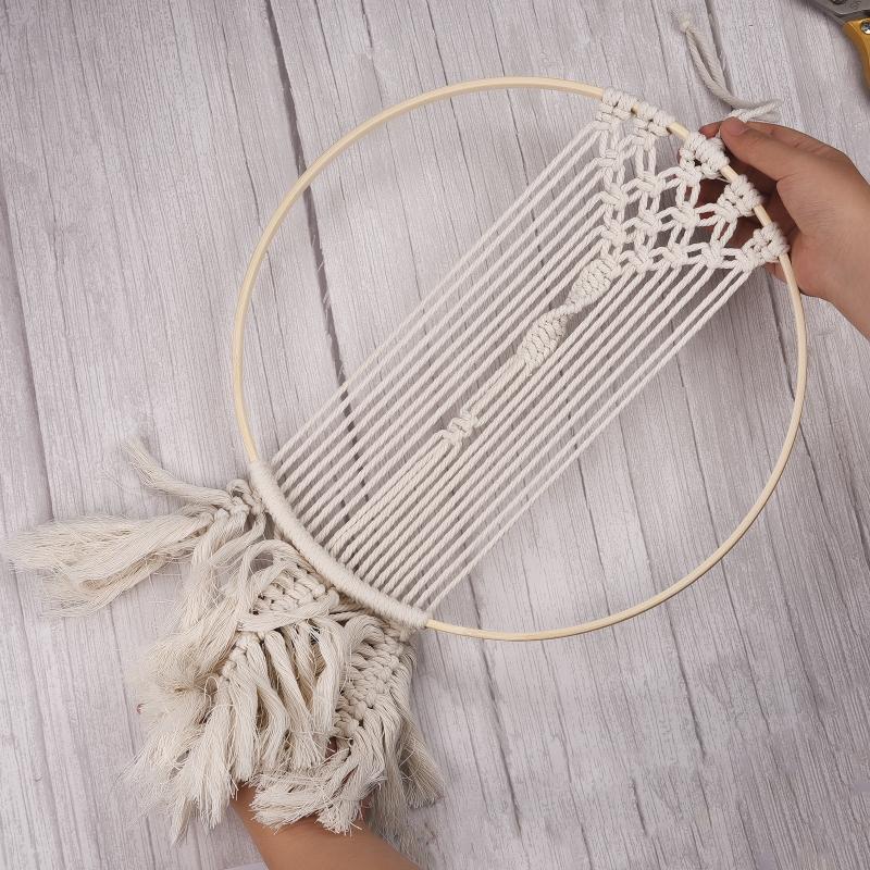 10-40cm Vòng Gỗ Tre Tròn Treo Vòng Hoa Trang Trí Đa Ứng Dụng Handmade DIY vòng gỗ
