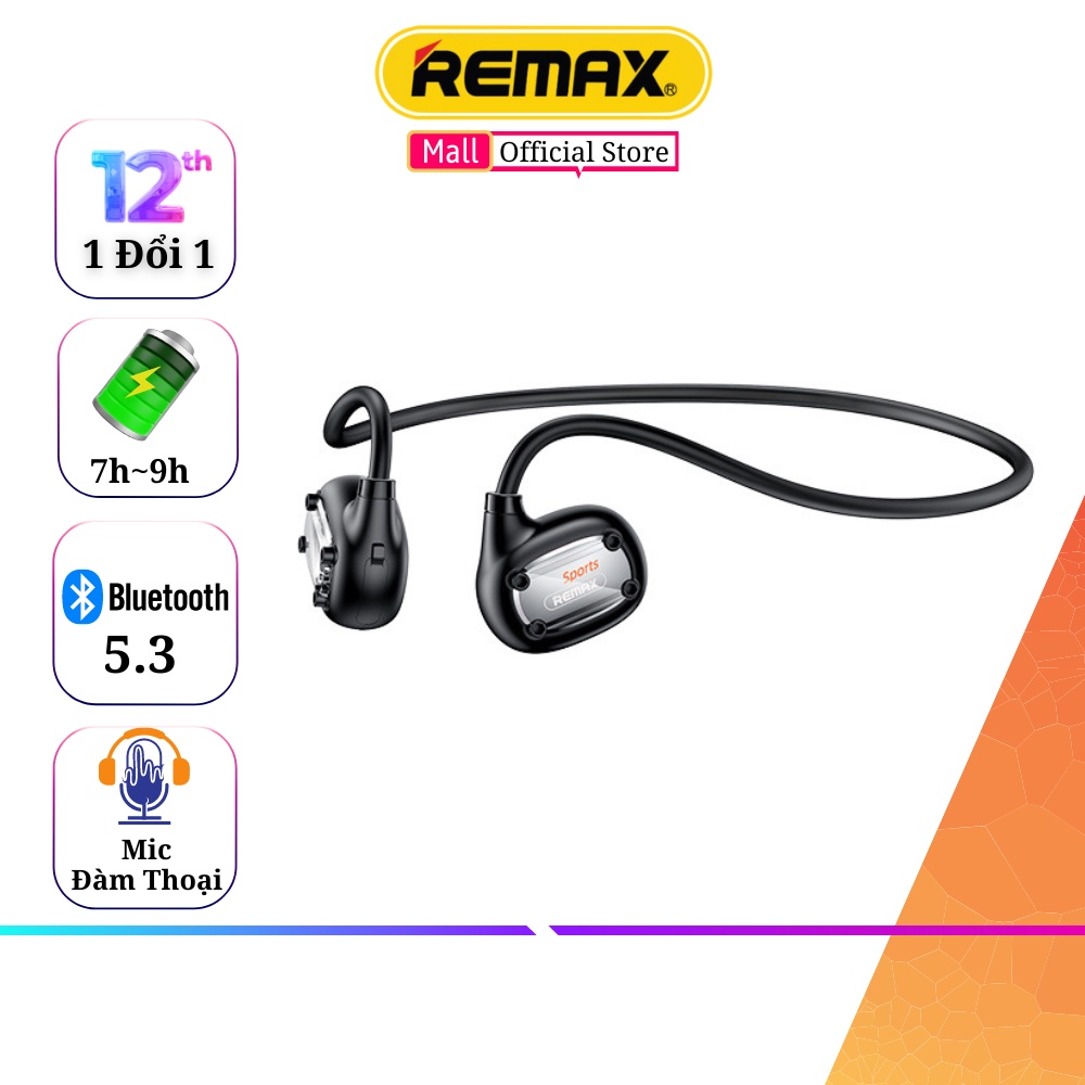Tai nghe dẫn xương thể thao Bluetooth Remax RB-S7 Dẫn truyền âm thanh qua xương sọ, không gây đau tai
