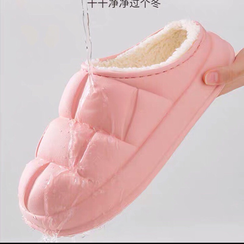 Dép Bông Nữ Giữ Ấm Chống Trượt Chống Nước 5 Màu Size: 36-41